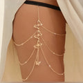 Gold Butterfly Leg Chain