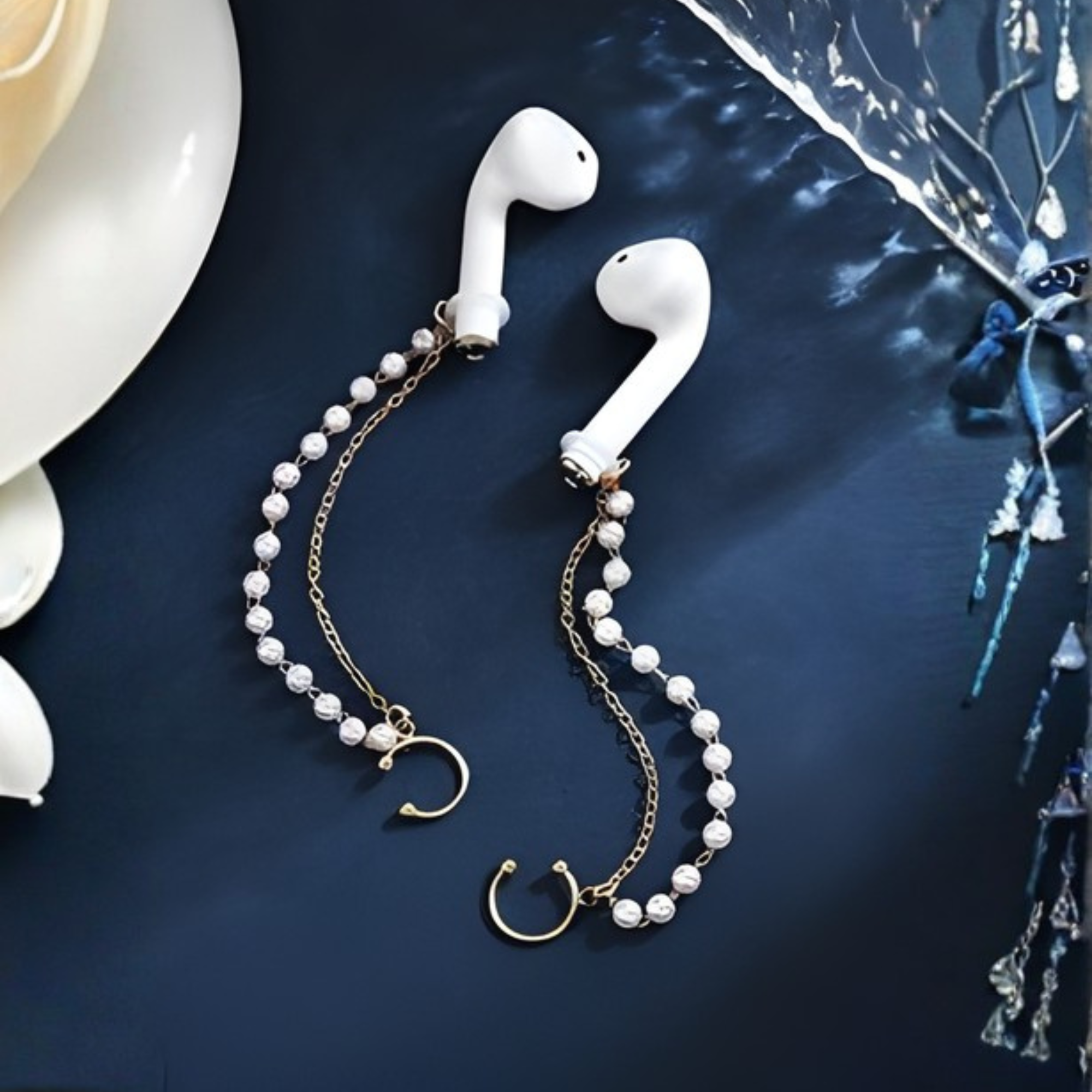 Pearl Ear Cuff AirPods Chain