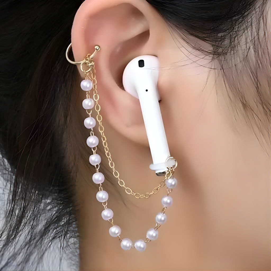 Pearl Ear Cuff AirPods Chain