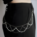 Pearl Layered Waist Chain Belt